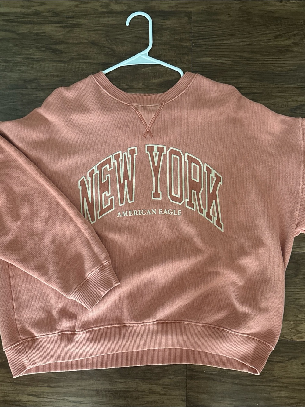 American Eagle Outfitters dark orange  ‘New York' Crewneck Sweatshirt - Picture 2 of 2